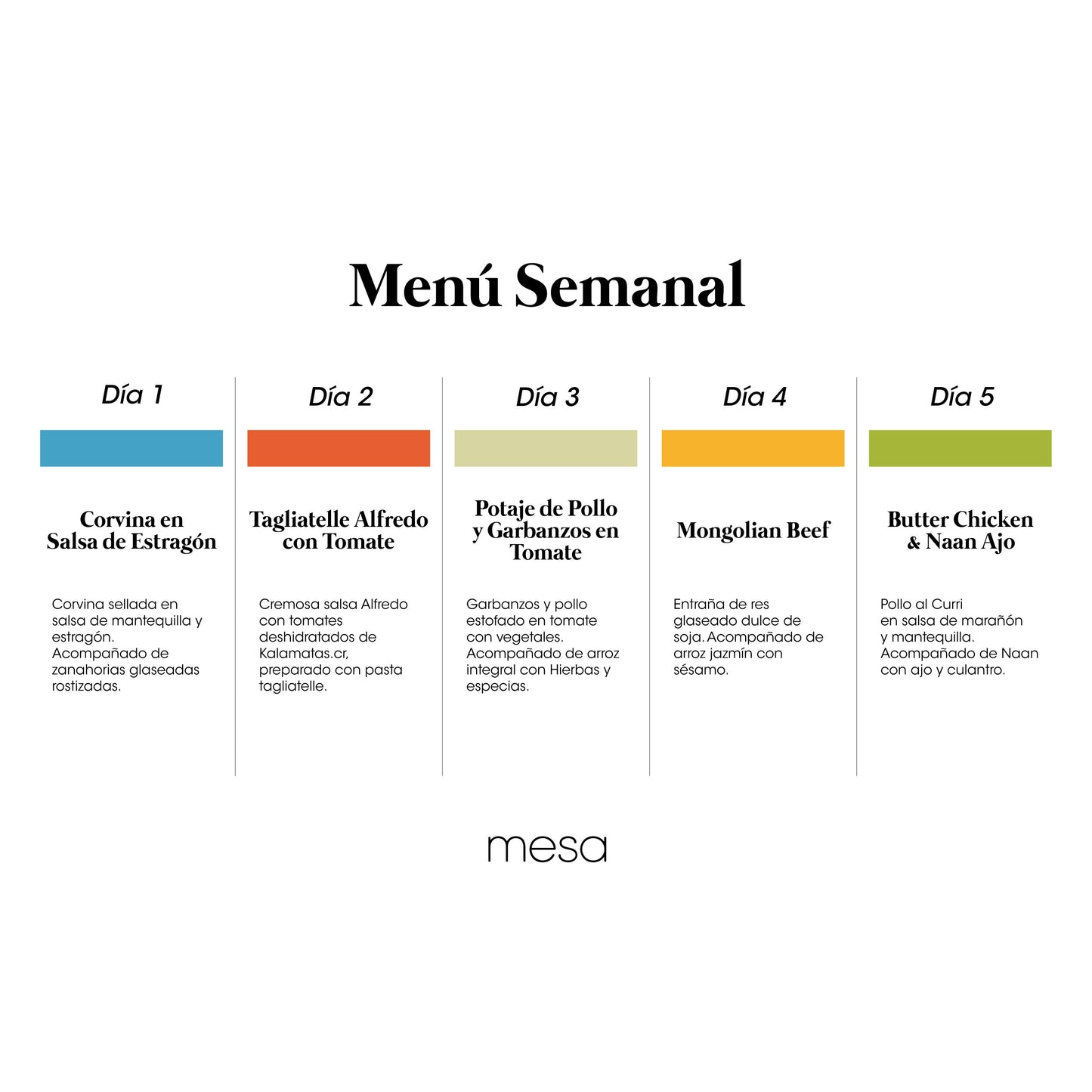 Menú Semanal 7