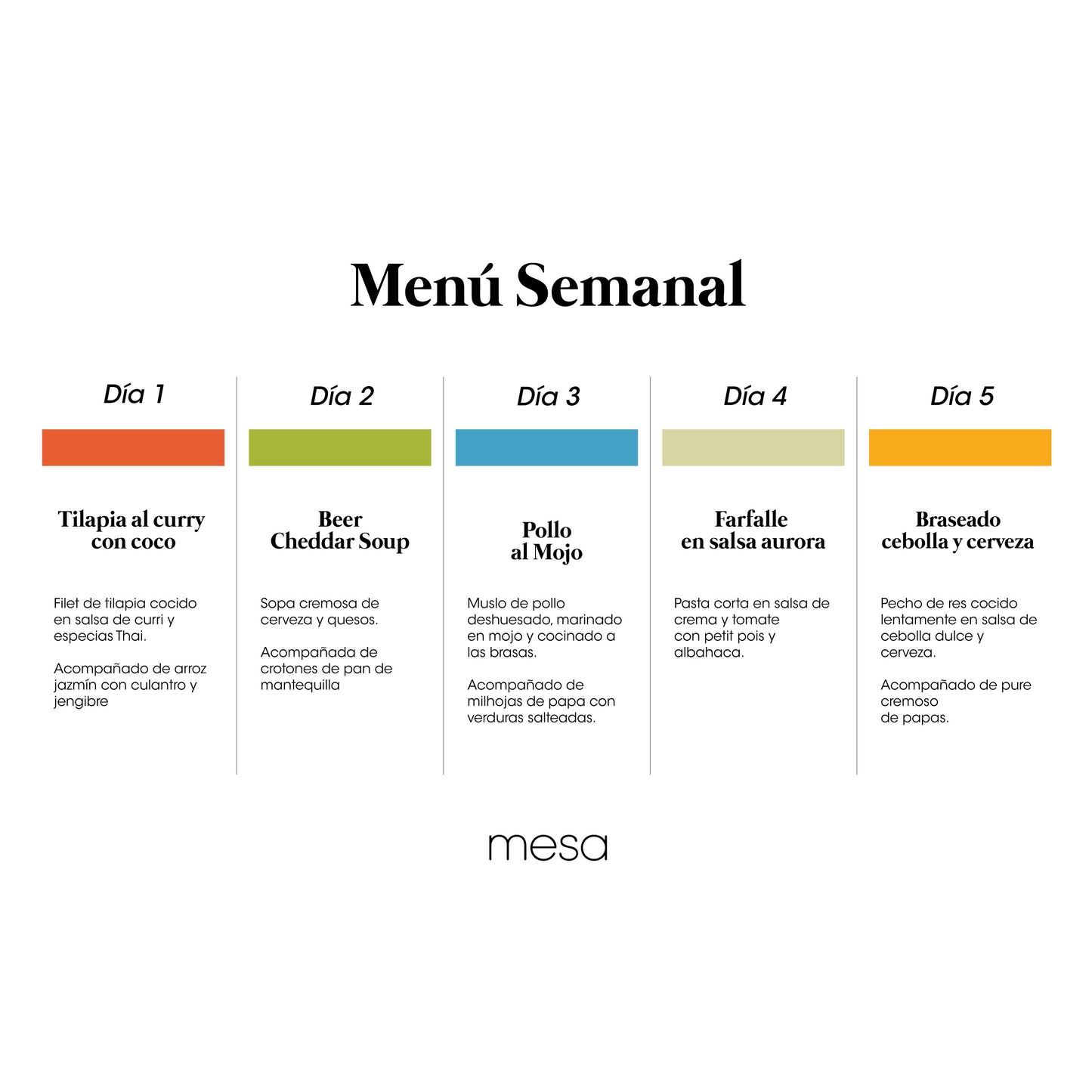 Menú Semanal 11